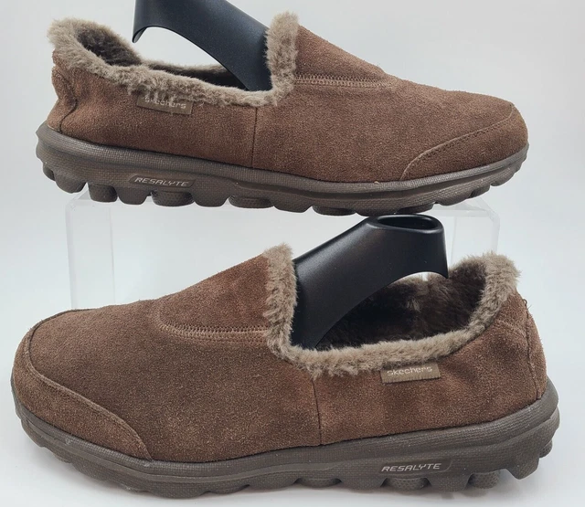 Skechers go walk sales fur lined shoes