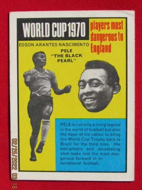 1960s 1 of 1 on  150 x 100 mm Pelé Brasil - Pele Brazil Bulgarian  Photo/Card