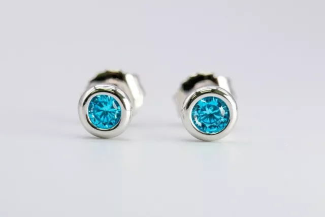 Tiffany & Co. Elsa Peretti Color By The Yard Aquamarine Stud Earrings