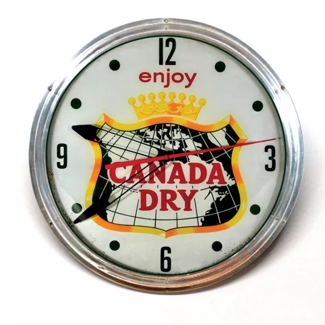 Canada Dry Clock Advertising Pocket Mirror