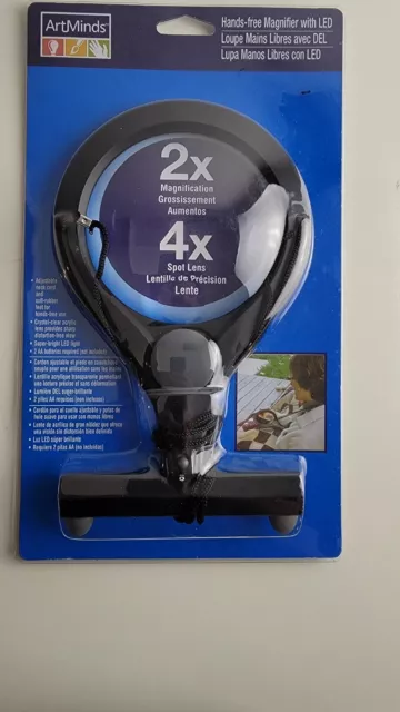 Art Minds 2x Power 'Hands free' Lighted Bifocal Magnifier