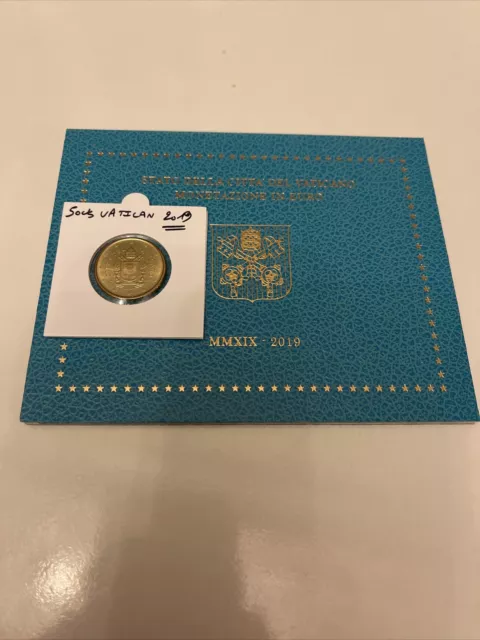 Rare A SAISIR 50 cents Vatican 2019 provenant du coffret BU