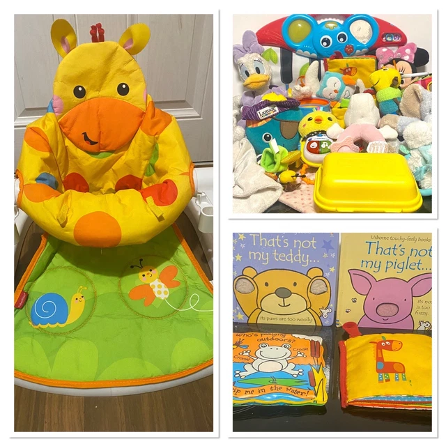 Massiccio pacchetto di giocattoli per bambini di qualità 6-9 mesi LOTTO 8 lamaze ELC Fisher prezzo