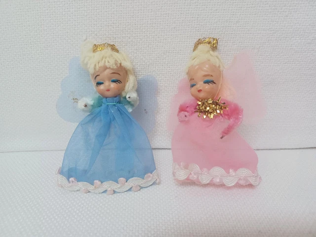Petite Poupée Ancienne à Tête En Celluloid, Dans Sa Boîte (sans Couvercle), Occasion
