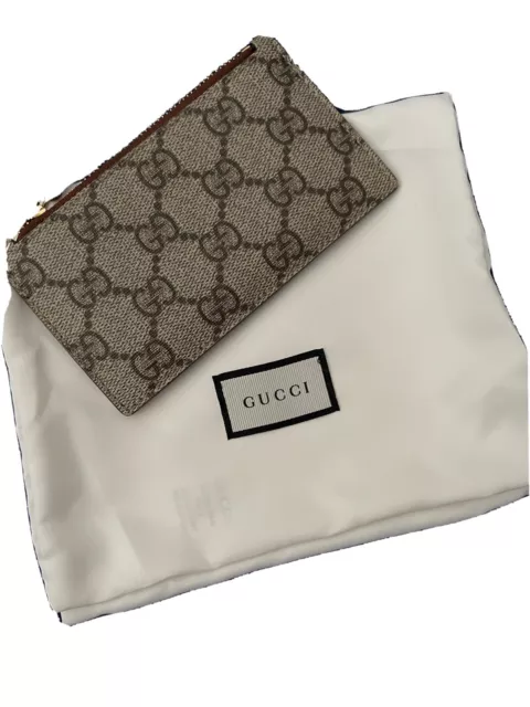Gucci Zip Card Wallet - GG Supreme Brown (RARE / VINTAGE)