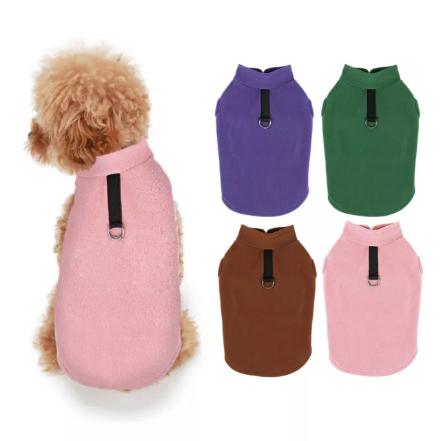 Pet Dog Warm Coat Fleece Jacket Jumper Sweater Winter Clothes Puppy Vest Outfit