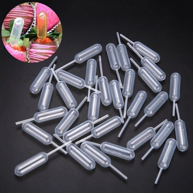 100Pcs 4Ml Plastic Disposable Squeeze Transfer Oils Pipettes Dropper Cream PerO8