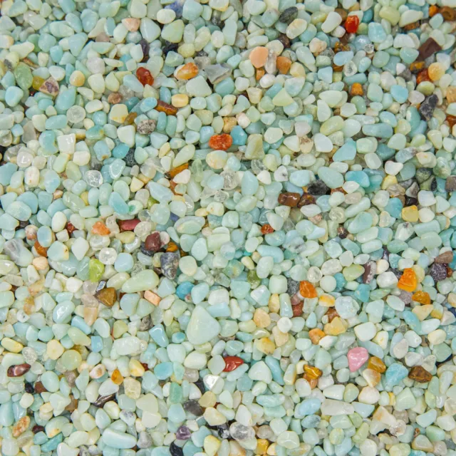 Tumbled Amazonite Crystal Chips Bulk Gemstone Undrilled Beads Natural Stones 2