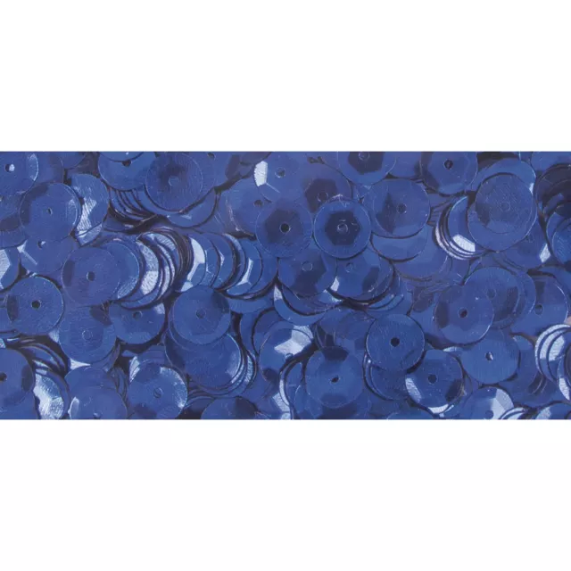 Lentejuelas Azul Oscuro Ø 6 MM Hinchado Caja 6G Lavable