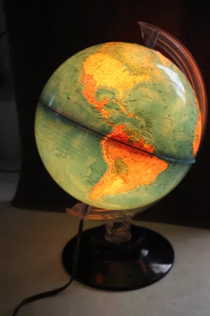 7 Inches Illuminated World Globe with Stand LIGHT-UP VINTAGE 12 INCHES HEIGHT