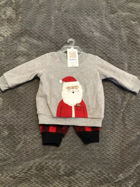 NWT Carters Baby Boy Fleece 2 piece outfit - size: 3 months
