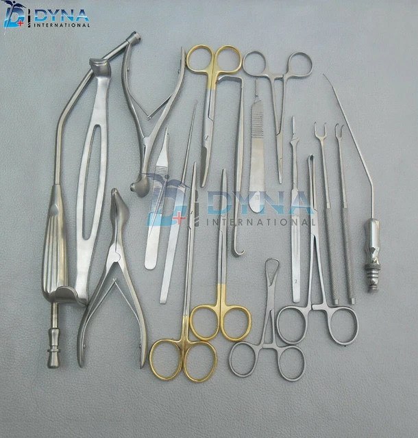Plateau de base majeur de 106 instruments médicaux chirurgicaux PCS