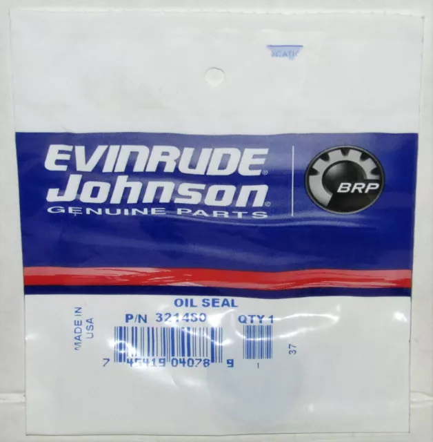 New Evinrude Johnson Genuine Parts Marine Boat Oil Seal Part No. 321480