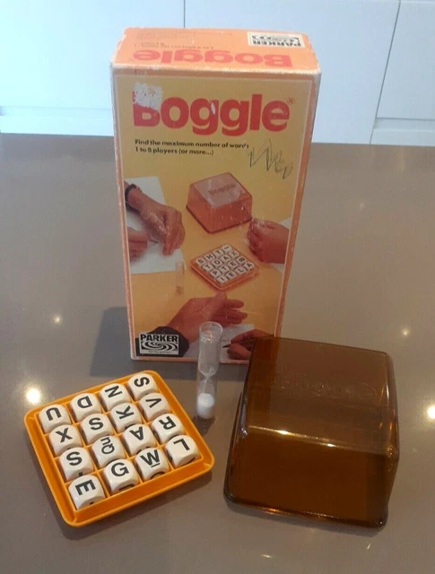 VINTAGE BOGGLE THE 3 Minute Word Game Dated 1978 Parker Games £8.95 ...