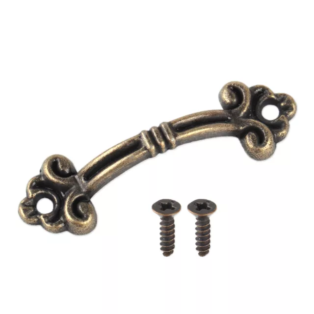 10x Antique Brass Mini Jewelry Box Drawer Cupboard Cabinet Handle Pull Knob Nm