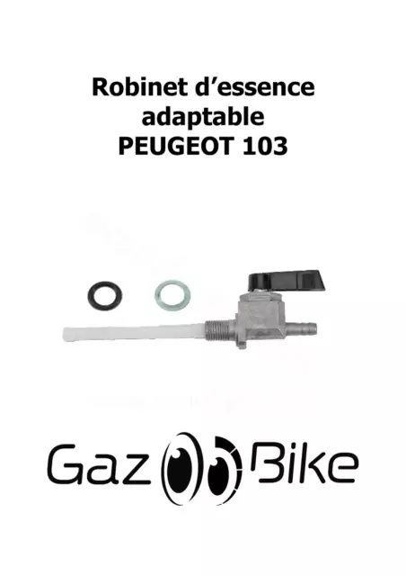 Robinet d'essence adaptable Peugeot 103 SP MVL Cyclo Motobécane Mobylette