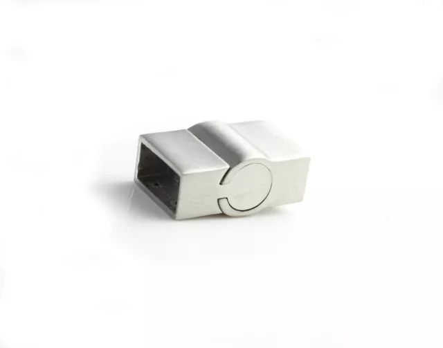 Fabricar pulsera magnética de acero inoxidable mate Ø 10 x 5 mm 2