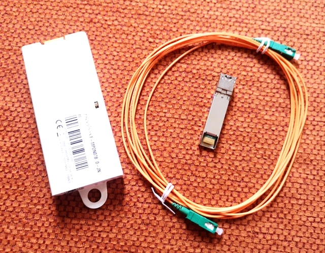 Câble Fibre Optique Speedoptic 5m - SC/UPC Vers SC/APC - Pour Freebox Pop/Ultra/Revolution
