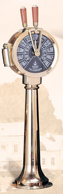 Vintage Brass Ship Telegraph 18'' Polished Engine Room Decorative Gift