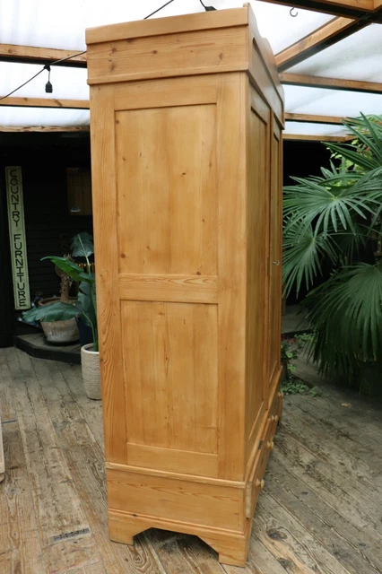 ❤️ Lovely Large Old Antique Pine Double Knock Down Wardrobe-We Deliver/Assemble 3