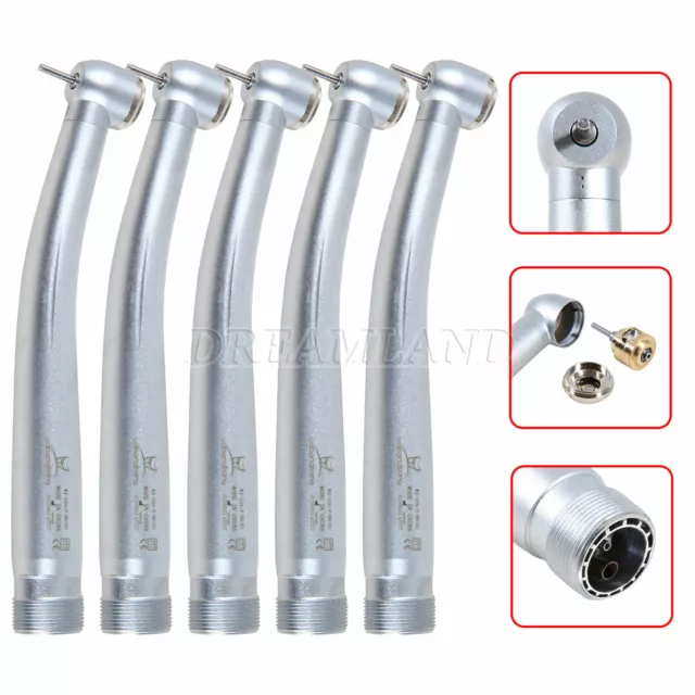 1-5*NSK Style Dental High Speed Turbine Handpiece Push Big Head 2Holes