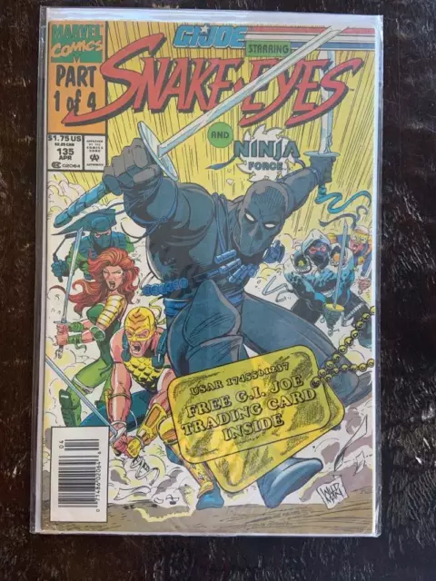 G.I. Joe #135, Comic Book, NM,   Marvel, Vol. 1, 1993, Snake Eyes