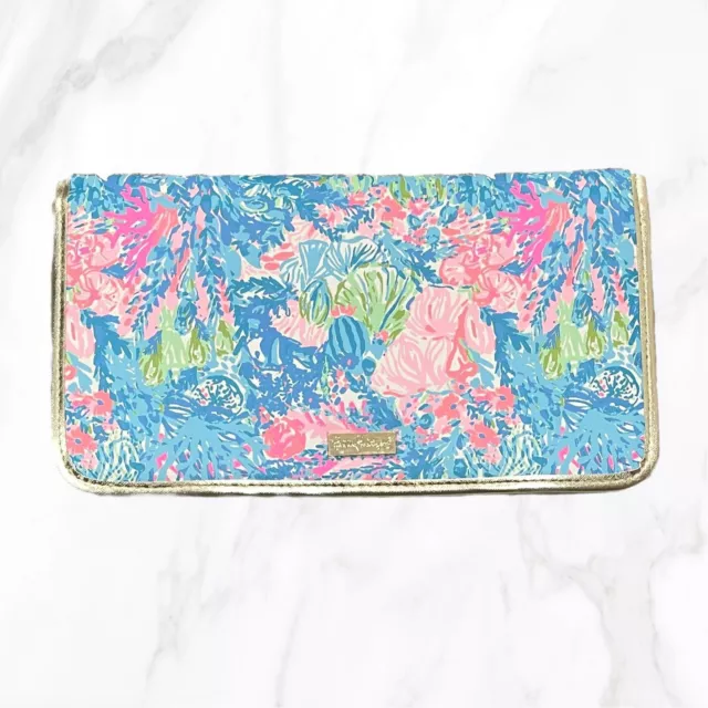 Lilly Pulitzer Bi-Fold Magnetic Closure Makeup Pouch, OS