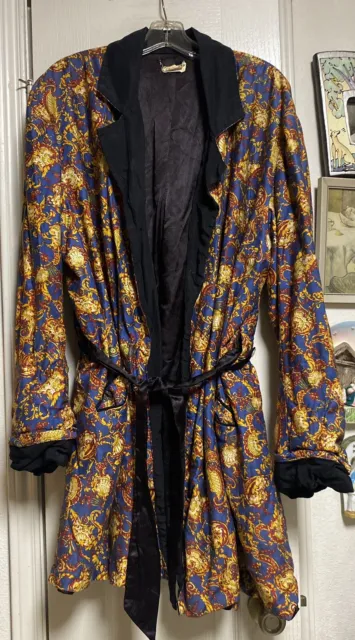 Fabulous Vintage Rayon Robe By Brent -Montgomery Ward XL(45-48)