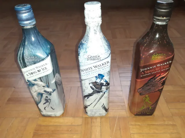 Johnnie Walker  - a song of ice/fire-games of throne-white walker-leere Flaschen