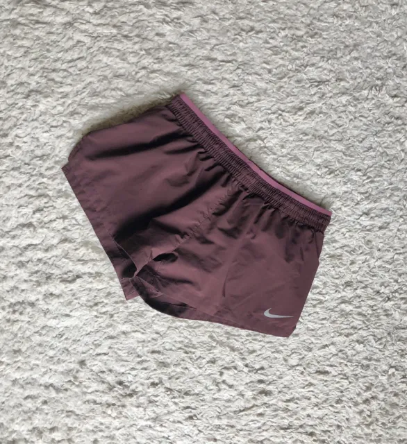 Leggings Nike Dri-Fit Pink Rot Shorts High Waist Tight Tennis Laufhose bordeaux