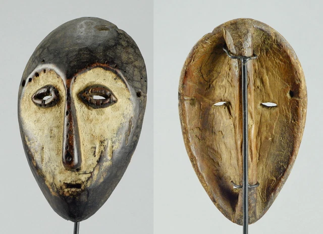Rare & Beautiful LEGA Idimu Mask with handle Congo Drc African Tribal Art 1430