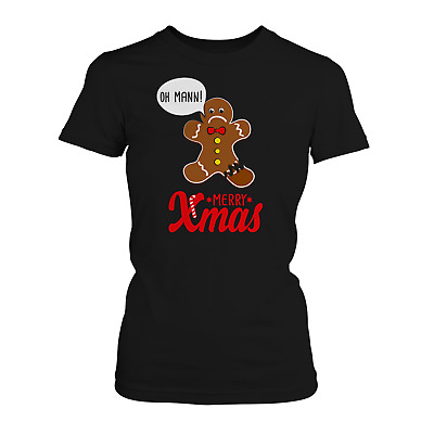 Xmas Lebkuchen Damen T-Shirt Weihnachtsgeschenk Nikolaus Geschenk Weihnachten