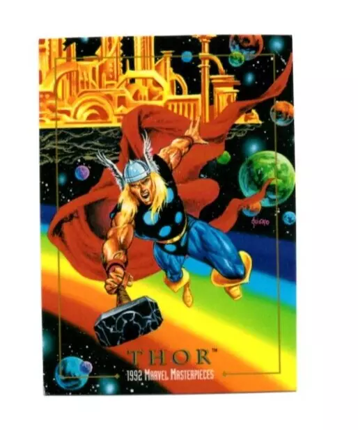 1992 Skybox Marvel Masterpieces Thor #92