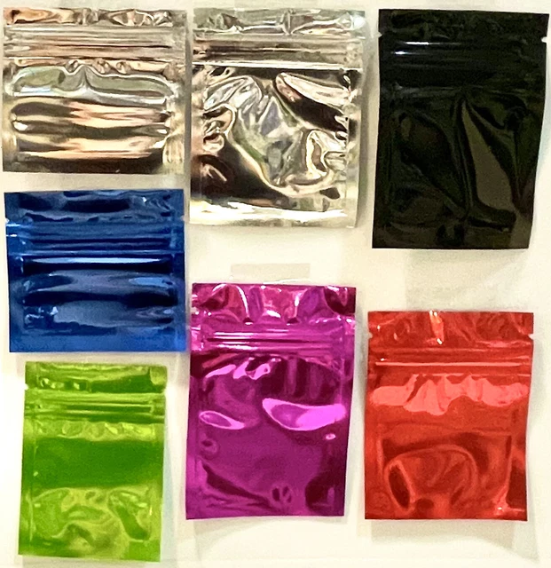 LOT SACHET POCHETTE Pochon Pocheton ZIP Aluminium Plusieurs