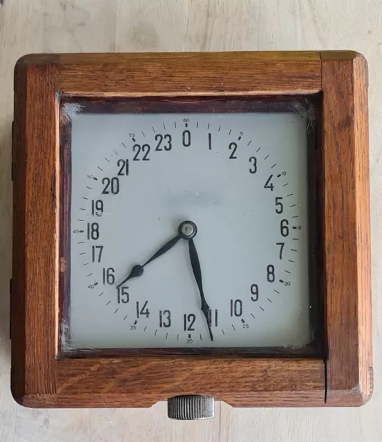 VOSTOK Vintage ship's cabin sea clock USSR 24-hour BOAT submarine clock Navy