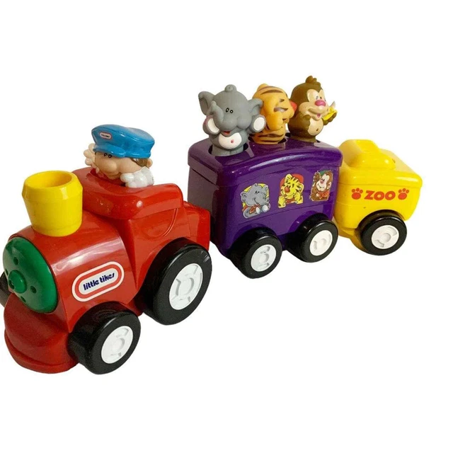 LITTLE TIKES ZOO Train Sounds Conductor Animals Complete Tested LCOJ481