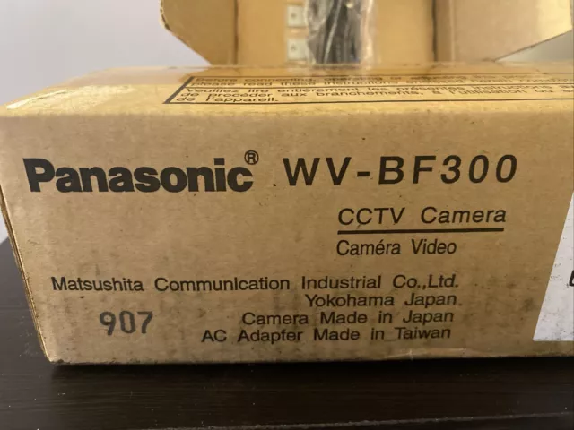 Two NOS PANASONIC CCTV SECURITY CAMERA Model: WV-BF300 2