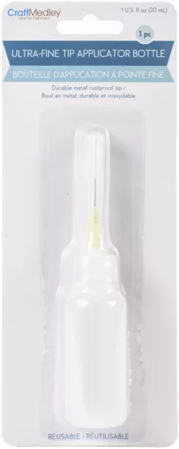 6 Pack Craft Medley Ultra Fine-Liner Applicator Bottle 30ml-Empty PB224