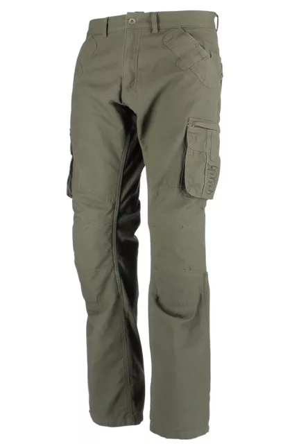 Pantalone Cotone Jeans Moto Oj Cargo Tasconi Man Uomo Protezioni Omologate Tg 46
