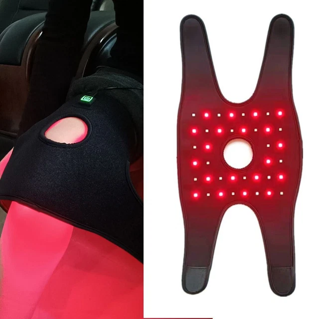 Dolor Infrarrojo Cercano Rodilla Articulación LED Rodilleras Rodilleras Terapia Luz Roja Rodilleras