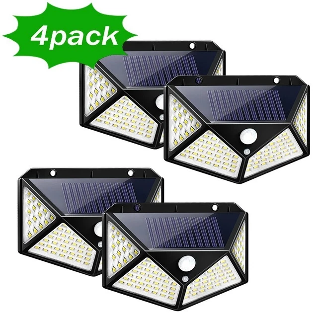 Lampe LED Solaire Extérieur Pour Jardin et Terrasse Eclairage Applique Lumière