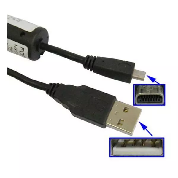 Cable De Datos Usb Para Vivitar Vivicam 5385 5386 6300 830 2