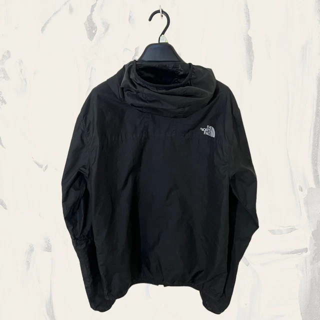 Giacca a guscio leggera da uomo nera The North Face Hyvent con cappuccio (taglia M) T268 2