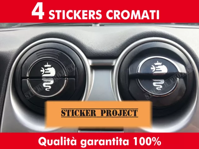 ADESIVI PRESE D'ARIA ALFA  ROMEO MITO 4x STICKERS  Giulietta 147 159 156 GT