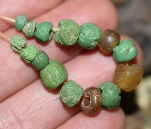 Rare Ancient Glass Excavated Dig Beads Afghanistan Trade Circa 1000 Years Old 2