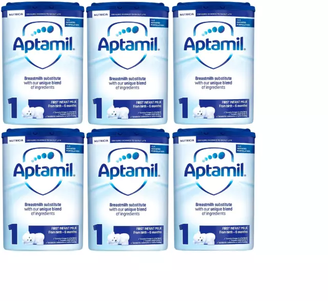 Aptamil - 1 First Infant Milk -  From Birth - 800g (Pack of 6)