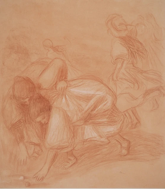 LITHOGRAPHIE LA FETE Dans La Cour Karen Tual N° 9/200 EUR 90