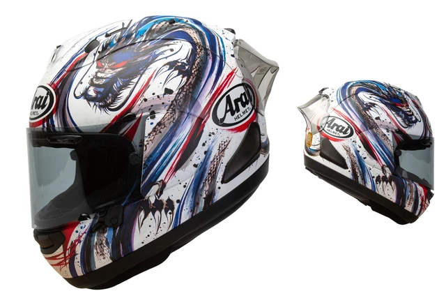 ARAI RX-7V EVO KIYONARI TRICO Casco Moto da corsa/strada ECE R22-06 omologato