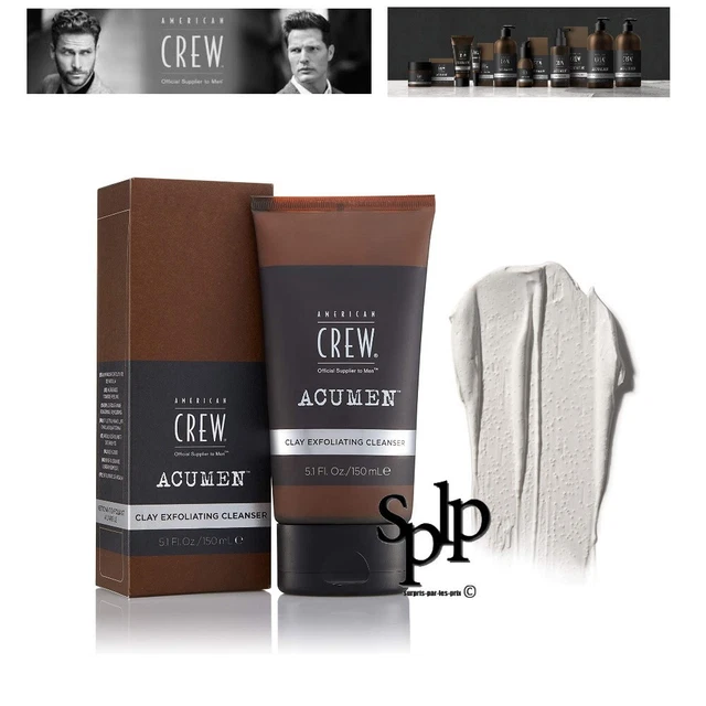 AMERICAN CREW Acumen Nettoyant Exfoliant à l'Argile visage Men 150 ml Neuf