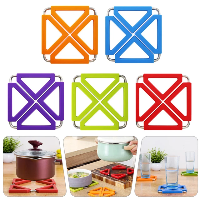 5 Pcs Topfuntersetzer Aus Silikon Wärmedämmkissen Aus Silikon Tischsets Esstisch